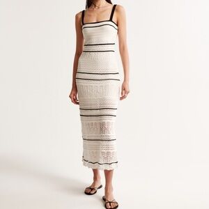 Abercrombie NWT never worn knit crochet dress